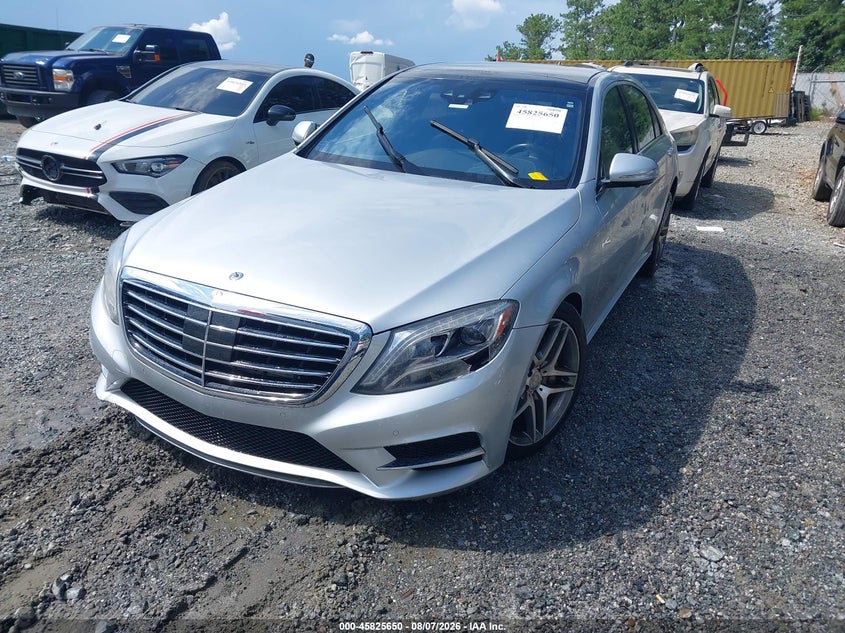 2014 Mercedes-benz S-klasse VIN WDDUG8FB4EA061248 IAAI salvage auction — FRONT & REAR, Clear (Georgia), sold $3,575 on 2026-08-11 (photo 2)