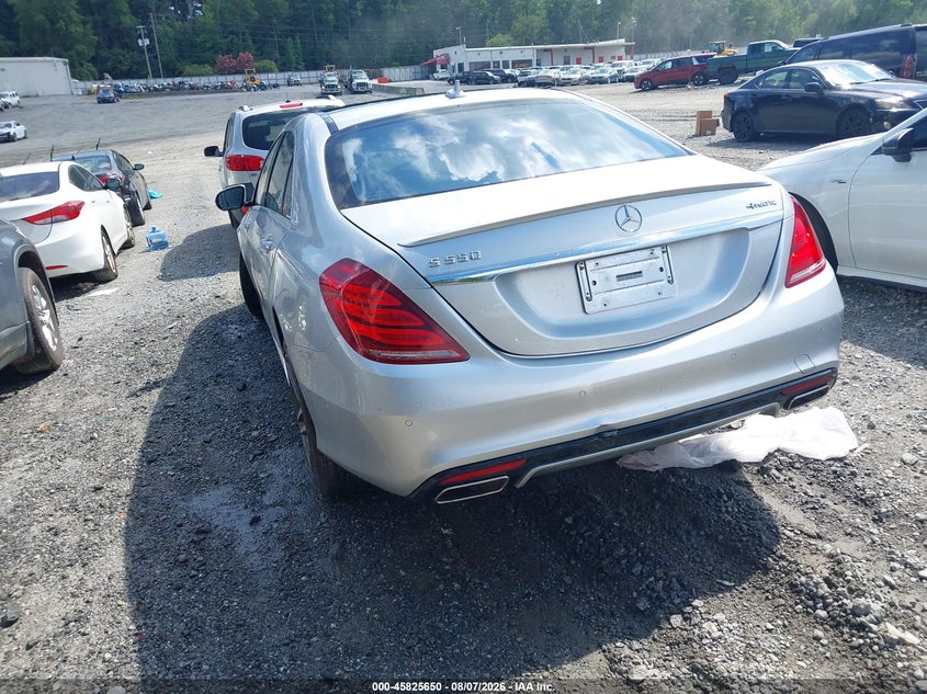 2014 Mercedes-benz S-klasse VIN WDDUG8FB4EA061248 IAAI salvage auction — FRONT & REAR, Clear (Georgia), sold $3,575 on 2026-08-11 (photo 3)