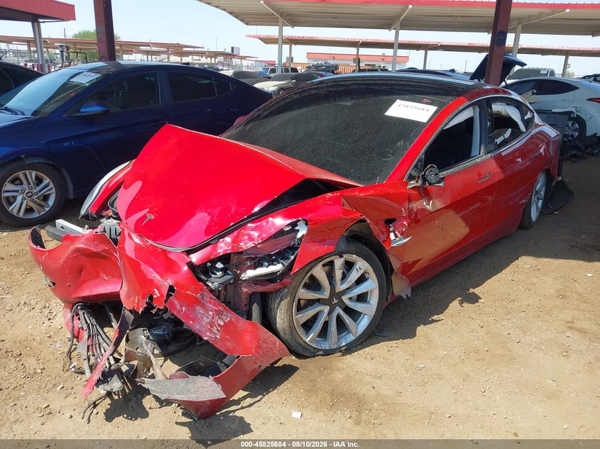2019 Tesla Model 3 VIN 5YJ3E1EAXKF402182 IAAI salvage auction — LEFT FRONT, Salvage (Arizona), sold $1,525 on 2026-09-26 (photo 6)