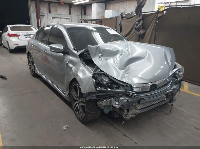 2017 Honda Accord VIN 1HGCR2F5XHA145734 IAAI salvage auction — FRONT END, Salvage Title, sold $1,850 on 2026-09-08 (photo 1)