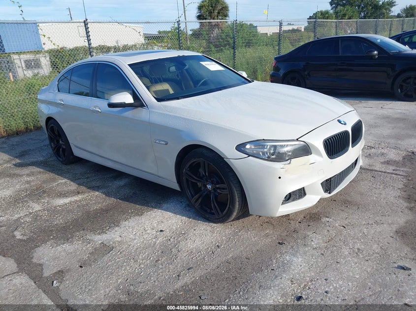 2015 BMW 5er VIN WBA5B1C52FD922376 IAAI salvage auction — MECHANICAL, Clear (Florida), sold $1,800 on 2026-08-19 (photo 1)