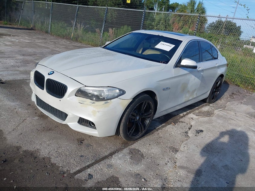 2015 BMW 5er VIN WBA5B1C52FD922376 IAAI salvage auction — MECHANICAL, Clear (Florida), sold $1,800 on 2026-08-19 (photo 2)