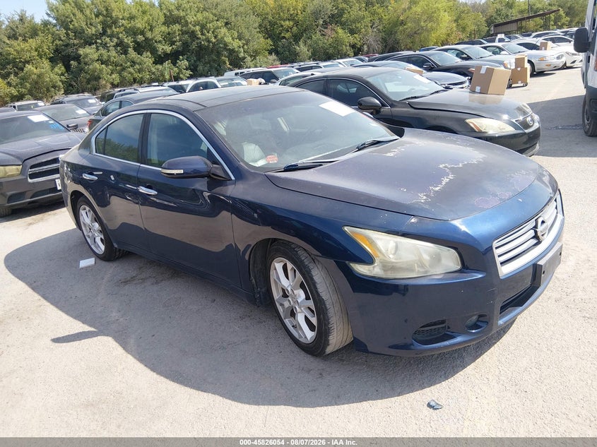 2014 Nissan Maxima VIN 1N4AA5AP6EC485766 IAAI salvage auction — NORMAL WEAR, Original (Texas), sold $425 on 2026-08-26 (photo 1)
