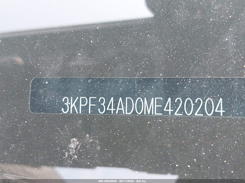 2021 Kia Forte VIN 3KPF34AD0ME420204 IAAI salvage auction — FRONT END, Salvage Title, sold $3,900 on 2026-08-21 (photo 9)
