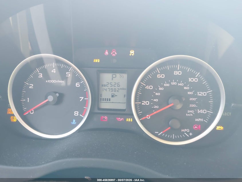 2014 Subaru Xv VIN JF2GPACC0E8347896 IAAI salvage auction — HAIL, Salvage Title, sold $2,450 on 2026-09-10 (photo 7)