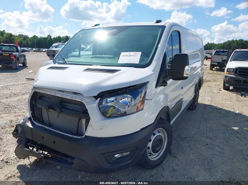 2026 Ford Transit 150 VIN 1FTYE1Y8XTKA61370 IAAI salvage auction — RIGHT FRONT, Clear (North Carolina), sold $15,200 on 2026-08-19 (photo 2)