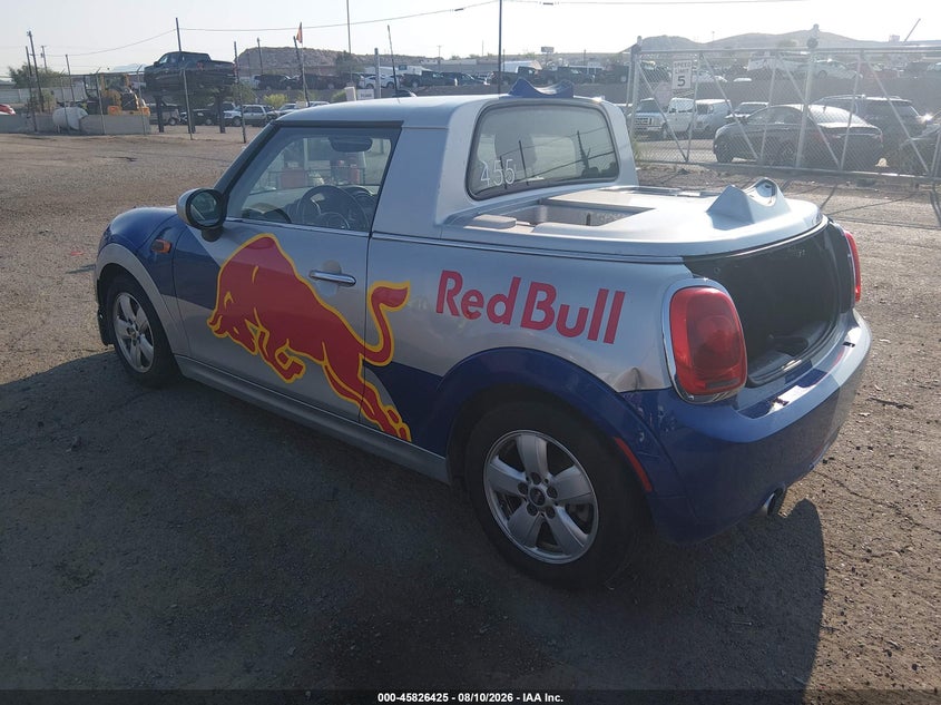 2016 Mini Hardtop VIN WMWXP5C55G3B77196 IAAI salvage auction — REAR END, Clear (New Mexico), sold $9,025 on 2026-08-25 (photo 3)