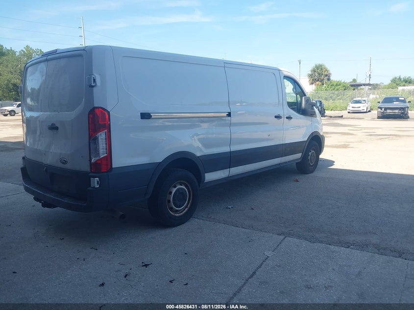 2021 Ford Transit-250 VIN 1FTBR1Y84MKA53390 IAAI salvage auction — LEFT SIDE, Clear (Florida), sold $9,250 on 2026-08-19 (photo 4)