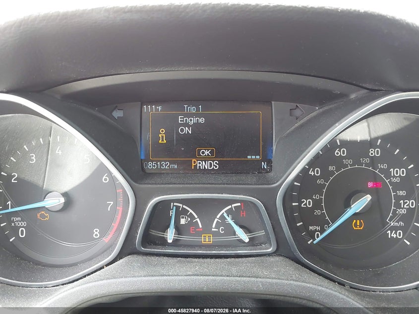 2015 Ford Focus VIN 1FADP3K22FL290123 IAAI salvage auction — FRONT END, Wait Title, sold $1,300 on 2026-09-27 (photo 7)