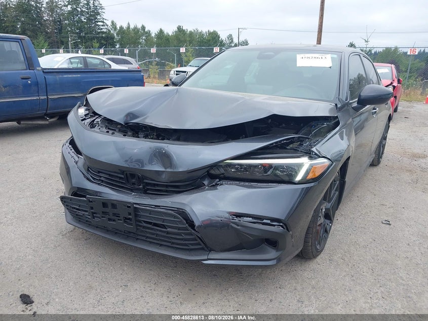 2022 Honda Civic VIN 2HGFE2F54NH589116 IAAI salvage auction — FRONT END, Salvage Title, sold $7,800 on 2026-08-22 (photo 6)