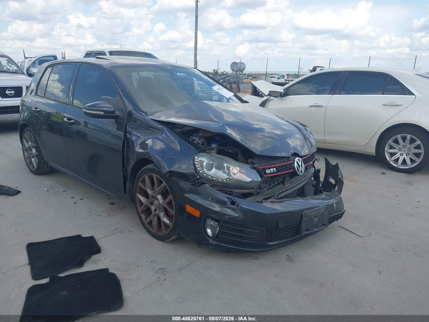 2013 Volkswagen Gti VIN WVWHV7AJ9DW043887 IAAI salvage auction — NORMAL WEAR, Salvage Title, sold $25 on 2026-08-18 (photo 1)