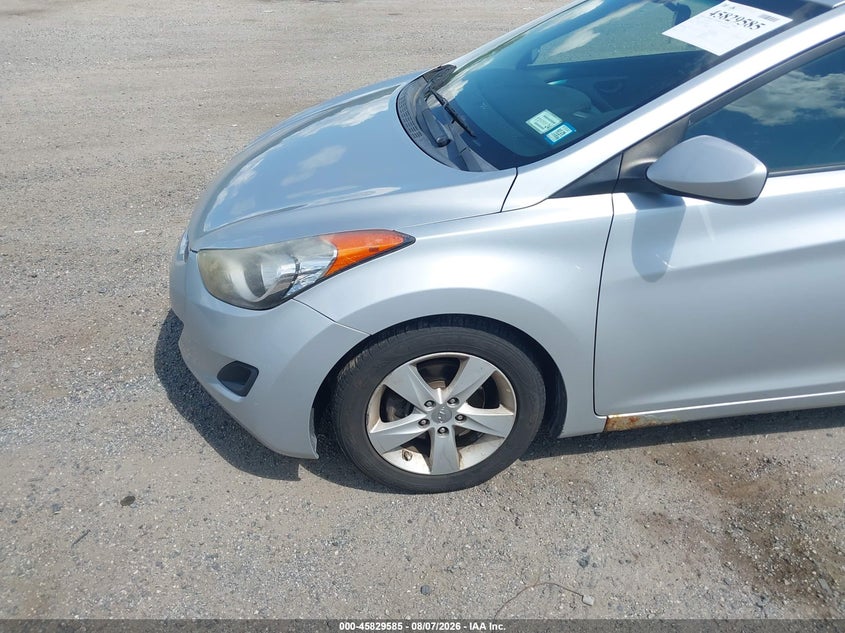 2013 Hyundai Elantra VIN 5NPDH4AE3DH314004 IAAI salvage auction — NORMAL WEAR, Wait Title, sold $875 on 2026-08-23 (photo 6)