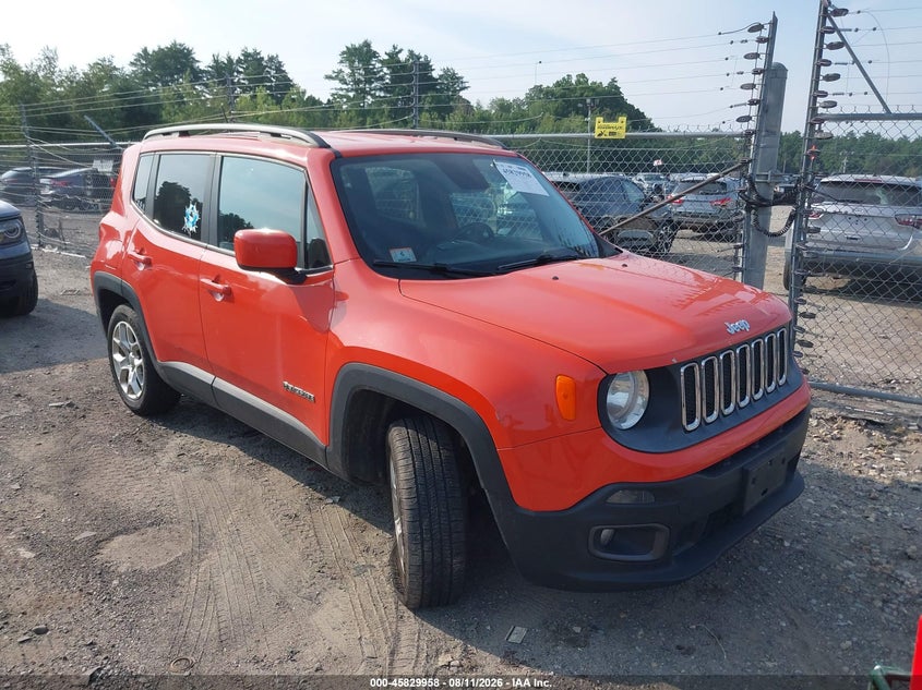 2015 Jeep Renegade VIN ZACCJBBT3FPC40966 IAAI salvage auction — FRESH WATER, Salvage Title, sold $650 on 2026-08-21 (photo 1)
