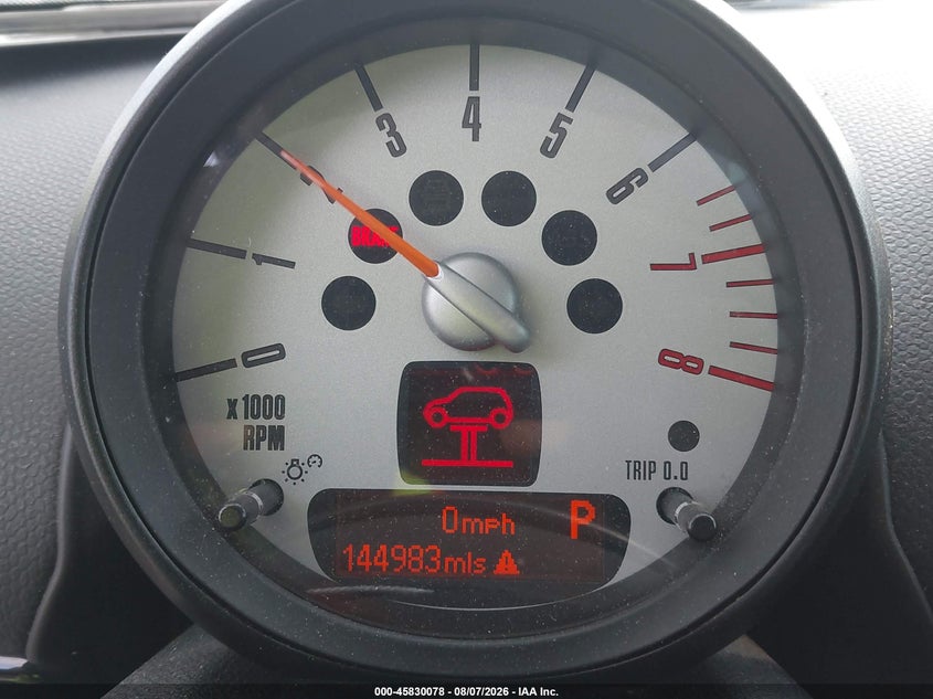 2011 Mini Cooper VIN WMWZC3C58BWH97749 IAAI salvage auction — NORMAL WEAR, Original (Texas), sold $1,100 on 2026-08-19 (photo 7)