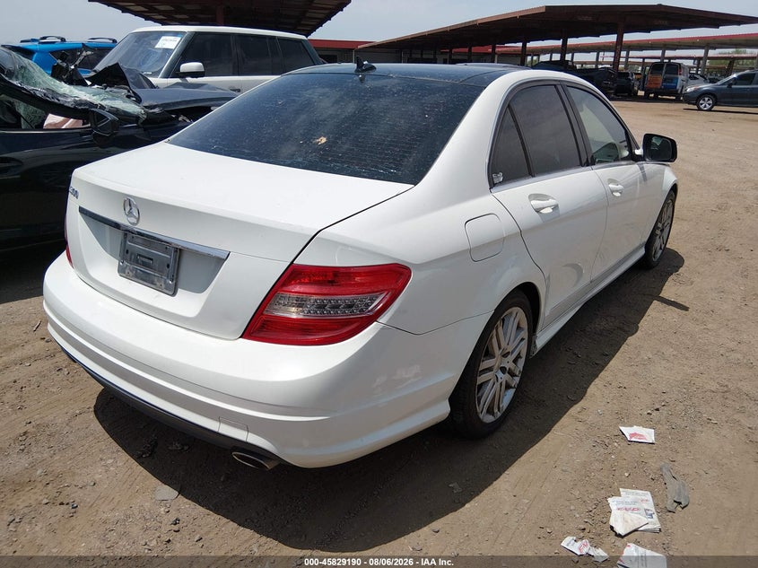 2008 Mercedes-benz C class VIN WDDGF54X28F079820 IAAI salvage auction — NORMAL WEAR, Clear-Dealer Only (Arizona), sold $200 on 2026-08-18 (photo 4)