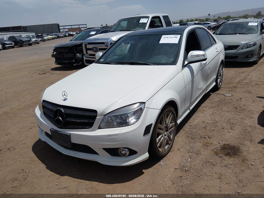 2008 Mercedes-benz C class VIN WDDGF54X28F079820 IAAI salvage auction — NORMAL WEAR, Clear-Dealer Only (Arizona), sold $200 on 2026-08-18 (photo 6)