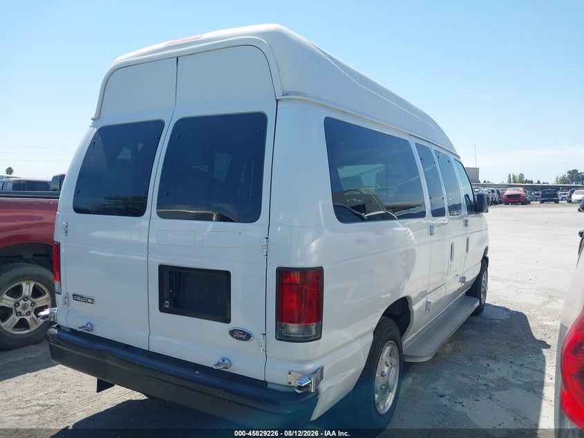 2008 Ford E 150 VIN 1FTNE14W48DB13269 IAAI salvage auction — NORMAL WEAR, Clear (California), sold $9,050 on 2026-08-31 (photo 4)