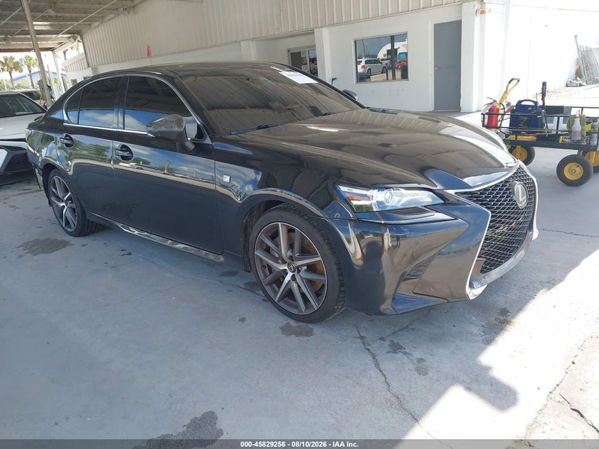 2018 Lexus Gs VIN JTHBZ1BL6JA012689 IAAI salvage auction — REAR END, Rebuildable (Florida), sold $9,850 on 2026-09-02 (photo 1)
