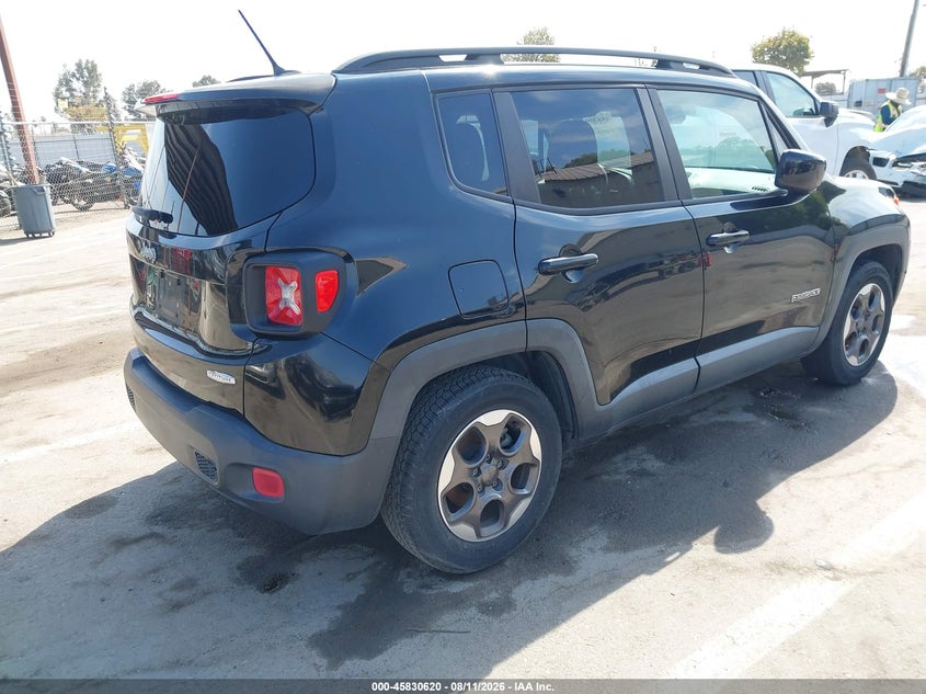 2015 Jeep Renegade VIN ZACCJABH9FPB90015 IAAI salvage auction — NORMAL WEAR, Salvage Title, sold $650 on 2026-08-18 (photo 4)