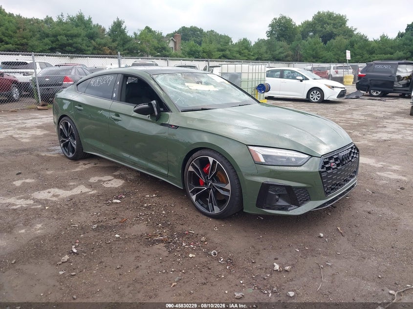 2020 Audi S5 VIN WAUC4CF51LA016743 IAAI salvage auction — STORM DAMAGE, Salvage (Indiana), sold $14,600 on 2026-09-28 (photo 1)