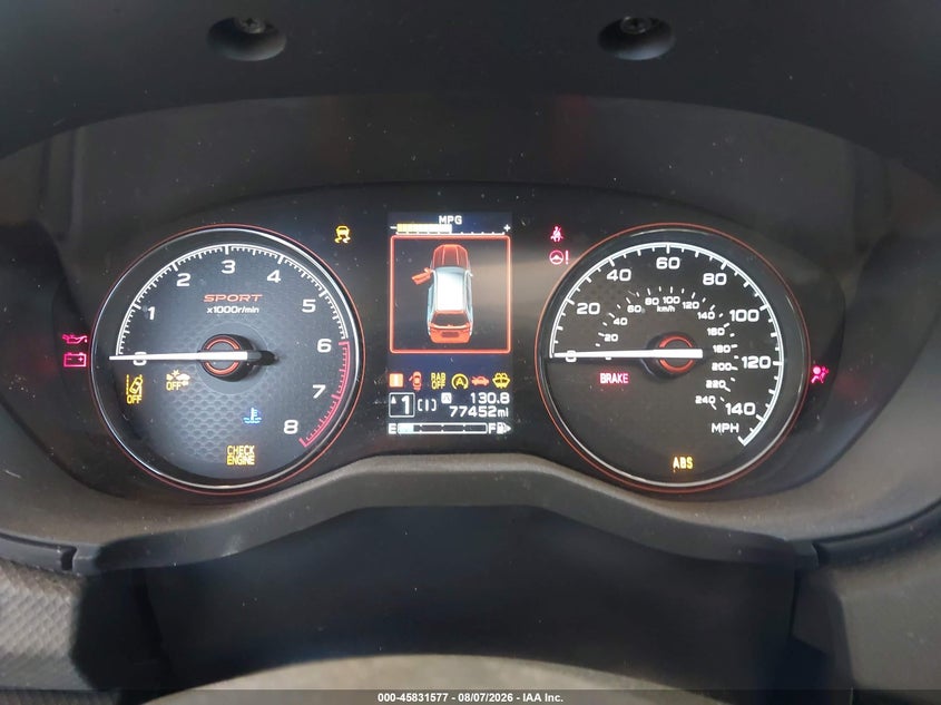 2021 Subaru Forester VIN JF2SKARC8MH543661 IAAI salvage auction — ALL OVER, Salvage Title, sold $2,800 on 2026-10-03 (photo 7)