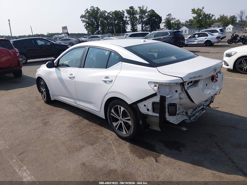 2021 Nissan Sentra VIN 3N1AB8CV4MY228358 IAAI salvage auction — FRONT & REAR, Wait Title, sold $2,650 on 2026-09-30 (photo 3)