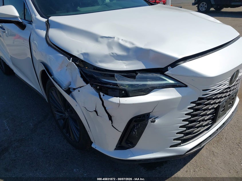 2026 Lexus Rx VIN 2T2BBMCA8TC108984 IAAI salvage auction — FRONT & REAR, Salvage (California), sold $22,700 on 2026-08-24 (photo 6)