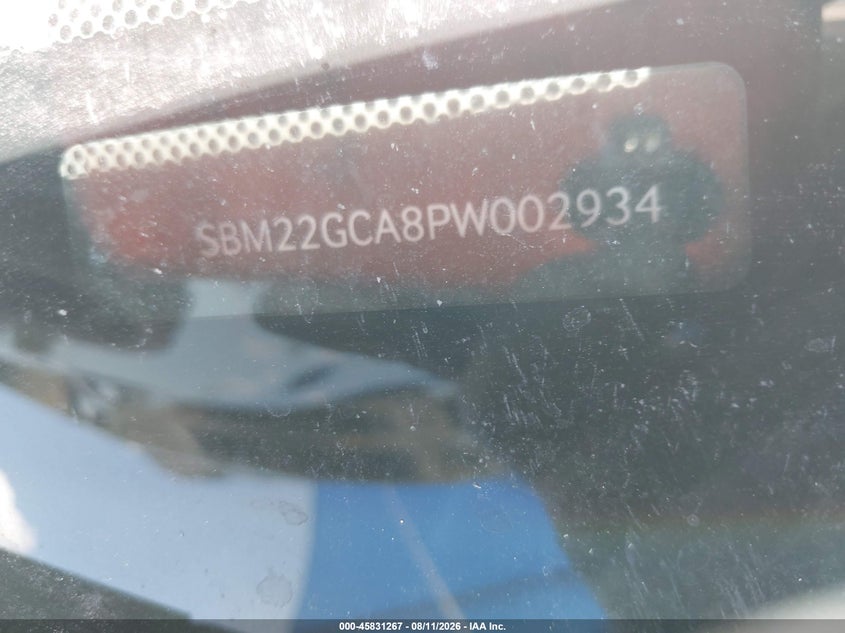 2023 Mclaren Gt VIN SBM22GCA8PW002934 IAAI salvage auction — ALL OVER, Salvage Title, sold $43,750 on 2026-09-03 (photo 9)