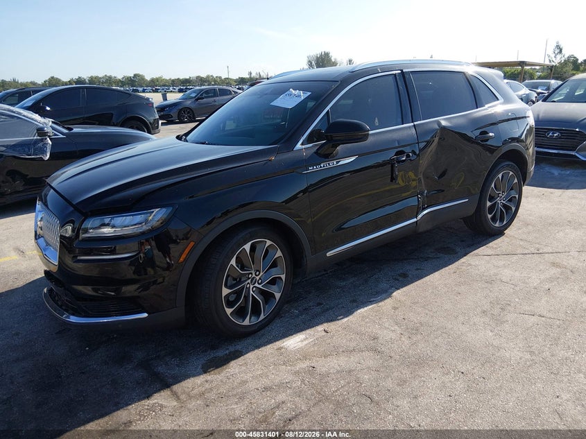 2022 Lincoln Nautilus VIN 2LMPJ6K95NBL08068 IAAI salvage auction — SIDE, Wait Title, sold $10,825 on 2026-09-03 (photo 2)