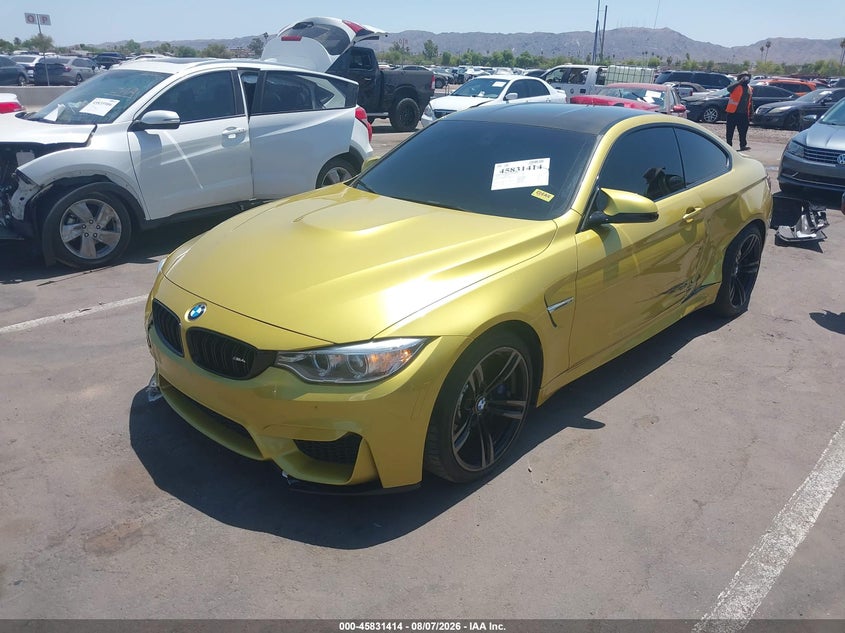 2015 BMW M4 VIN WBS3R9C50FK329401 IAAI salvage auction — SIDE, Salvage (Arizona), sold $9,300 on 2026-09-05 (photo 2)
