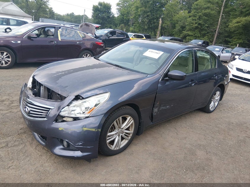 2010 Infiniti G37 VIN JN1CV6AR2AM254661 IAAI salvage auction — FRONT END, Salvage - Greater Than 75% (Maryland), sold $550 on 2026-09-05 (photo 2)