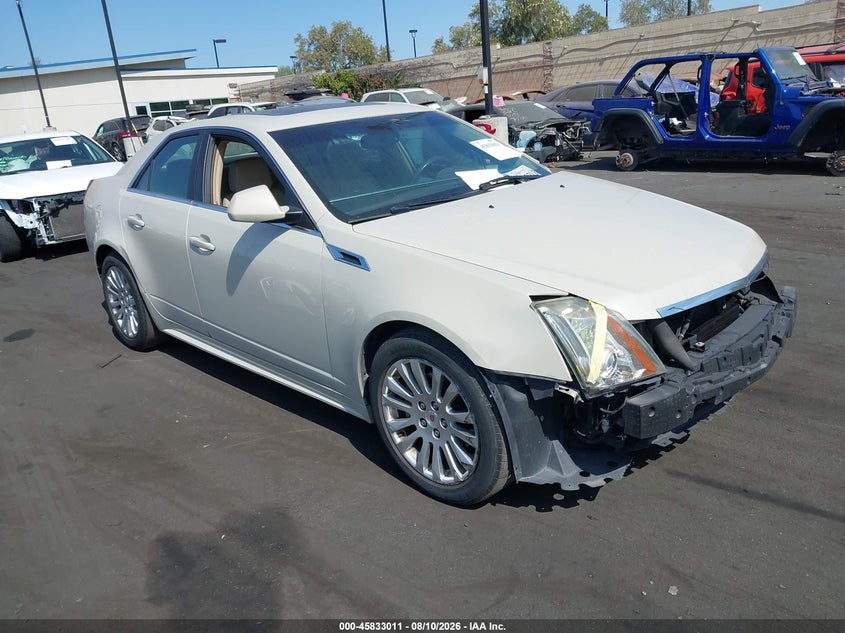 2011 Cadillac Cts VIN 1G6DK5ED9B0106277 IAAI salvage auction — LEFT FRONT, Salvage Certificate (California), sold $1,350 on 2026-08-28 (photo 1)