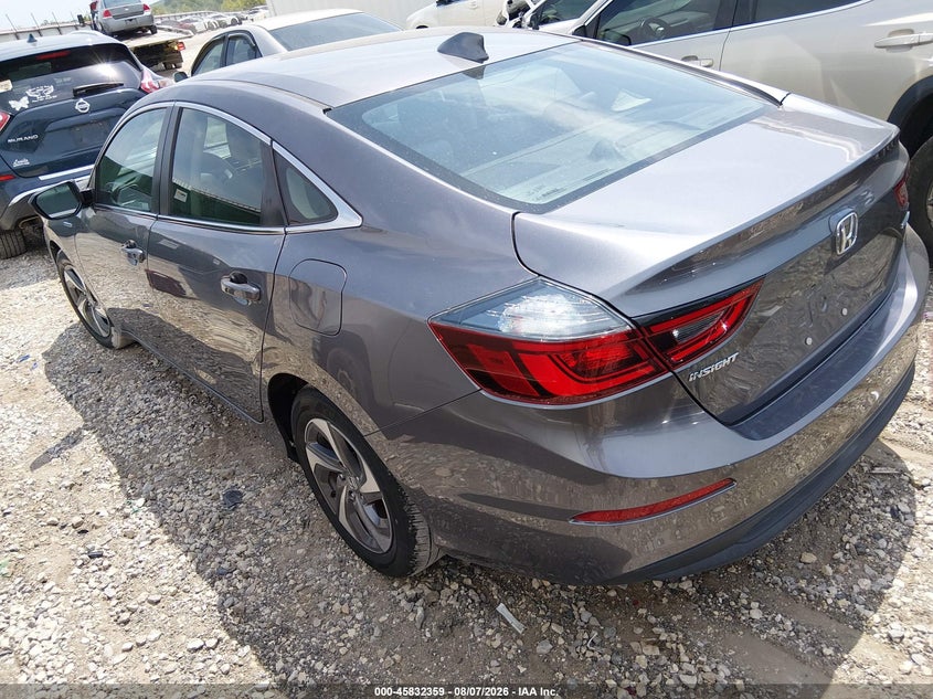 2019 Honda Insight VIN 19XZE4F17KE031076 IAAI salvage auction — REPOSSESSION, Clear (Arkansas), sold $9,150 on 2026-08-13 (photo 3)