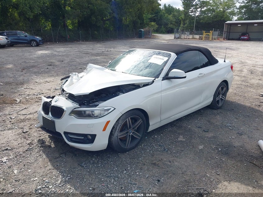 2017 BMW 2 series VIN WBA2K9C37H7A26448 IAAI salvage auction — FRONT END, Clear (Georgia), sold $725 on 2026-08-21 (photo 2)