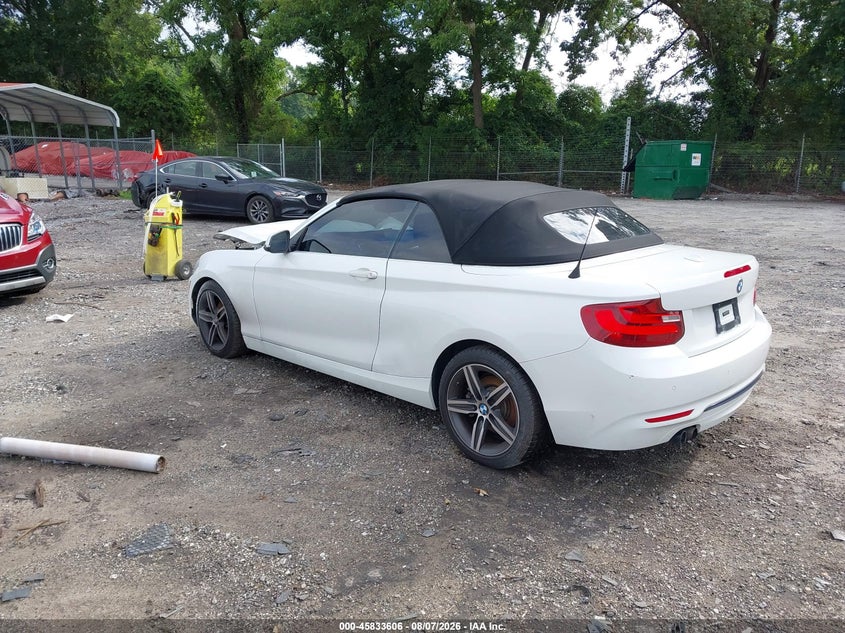 2017 BMW 2 series VIN WBA2K9C37H7A26448 IAAI salvage auction — FRONT END, Clear (Georgia), sold $725 on 2026-08-21 (photo 3)