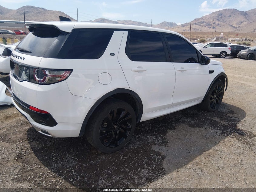 2018 Land rover Discovery sport VIN SALCR2SX7JH751049 IAAI salvage auction — FRONT END, Salvage Title, sold $4,550 on 2026-09-11 (photo 4)