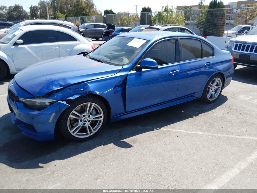 2015 BMW 3er VIN WBA3C1C52FP116895 IAAI salvage auction — FRONT END, Salvage (California), sold $2,400 on 2026-08-16 (photo 2)