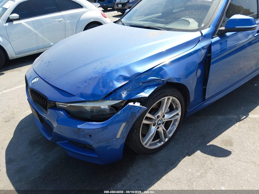 2015 BMW 3er VIN WBA3C1C52FP116895 IAAI salvage auction — FRONT END, Salvage (California), sold $2,400 on 2026-08-16 (photo 6)