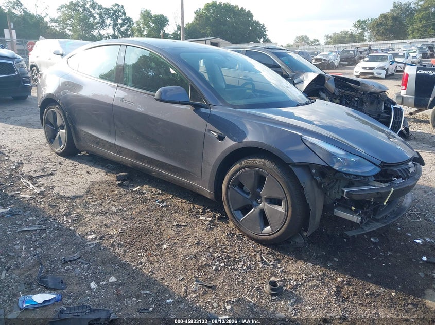 2023 Tesla Model 3 VIN 5YJ3E1EA0PF699003 IAAI salvage auction — REAR END, Salvage Title, sold $6,600 on 2026-08-30 (photo 1)