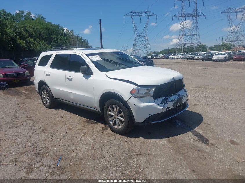 2014 Dodge Durango VIN 1C4RDJDGXEC449992 IAAI salvage auction — FRONT END, Wait Title, sold $925 on 2026-09-10 (photo 1)