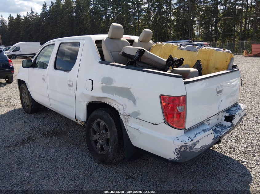 2010 Honda Ridgeline VIN 5FPYK1F53AB501772 IAAI salvage auction — LEFT REAR, Bill Of Sale (Washington), sold $1,300 on 2026-08-29 (photo 3)