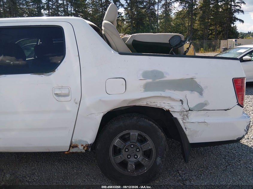 2010 Honda Ridgeline VIN 5FPYK1F53AB501772 IAAI salvage auction — LEFT REAR, Bill Of Sale (Washington), sold $1,300 on 2026-08-29 (photo 6)