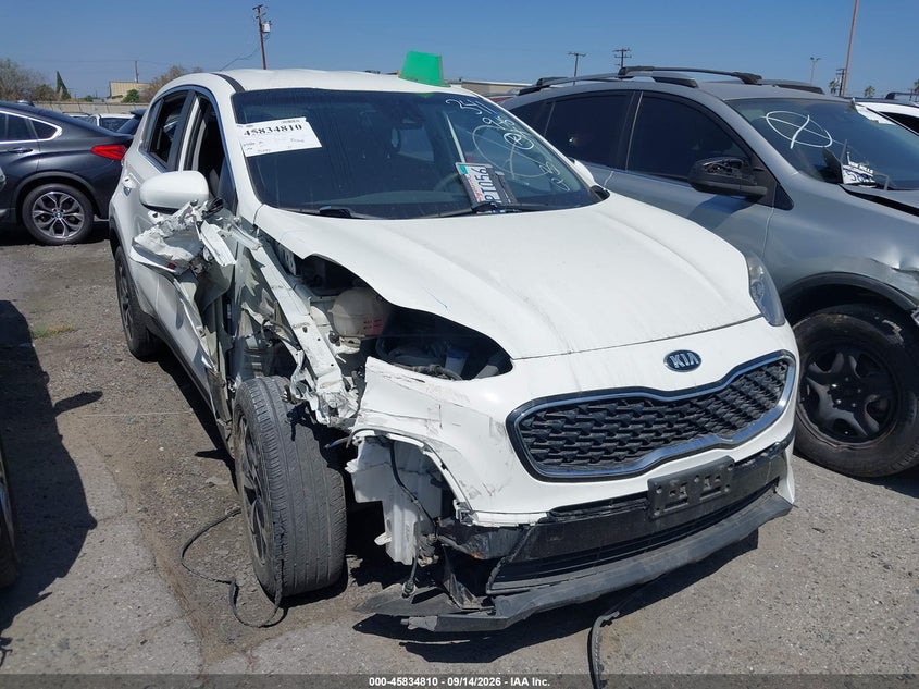 2021 Kia Sportage VIN KNDPM3AC8M7896607 IAAI salvage auction — RIGHT FRONT, Salvage Title, sold $3,550 on 2026-09-16 (photo 1)