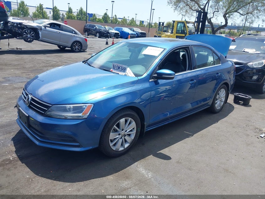 2015 Volkswagen Jetta VIN 3VW3A7AJ5FM425064 IAAI salvage auction — REAR END, Salvage Certificate (California), sold $1,200 on 2026-08-20 (photo 2)