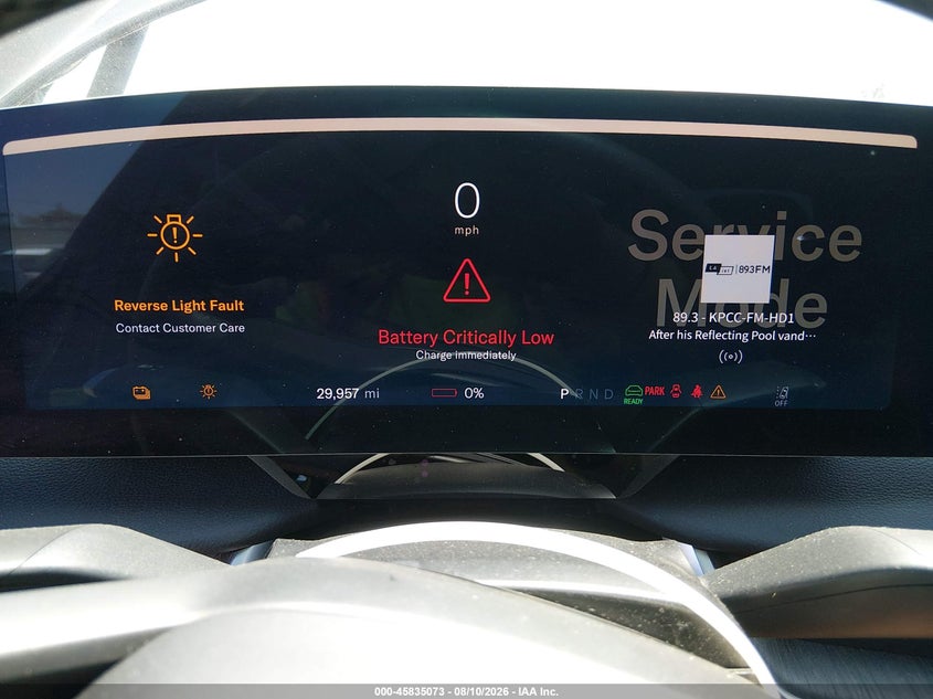 2023 Lucid Air VIN 50EA1TEA2PA003180 IAAI salvage auction — REAR END, Salvage Title, sold $12,800 on 2026-10-07 (photo 7)