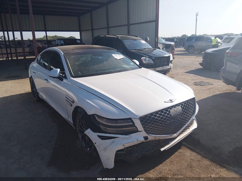 2021 Genesis G80 VIN KMTGB4SC9MU045607 — IAAI salvage auction photo