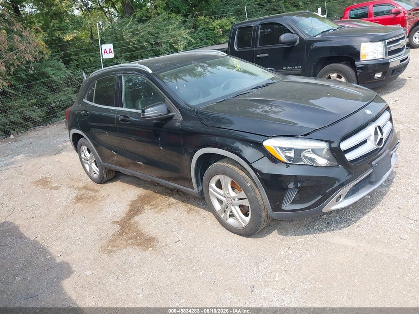 2015 Mercedes-benz Gla-klasse VIN WDCTG4GB1FJ091302 IAAI salvage auction — FRONT END, Clear (Indiana), sold $1,350 on 2026-08-19 (photo 1)
