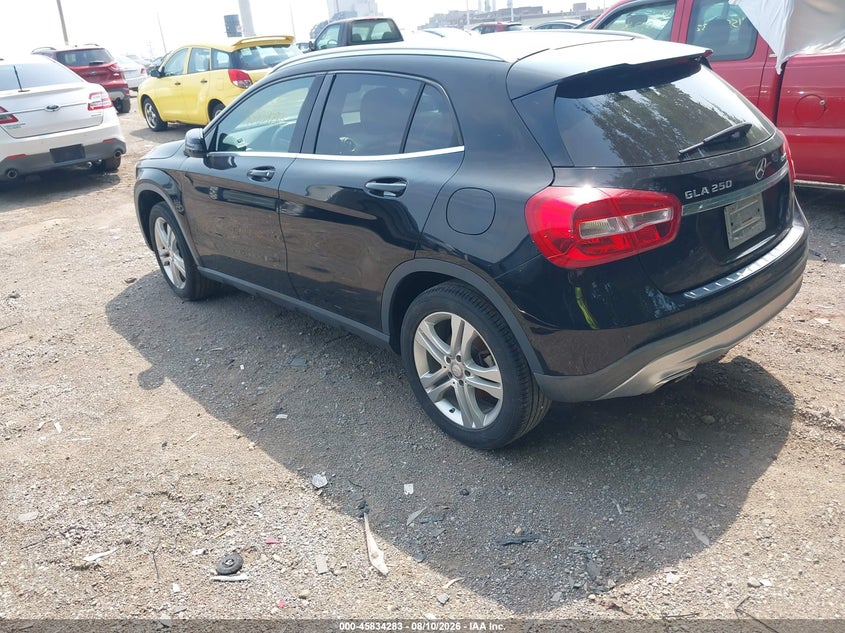 2015 Mercedes-benz Gla-klasse VIN WDCTG4GB1FJ091302 IAAI salvage auction — FRONT END, Clear (Indiana), sold $1,350 on 2026-08-19 (photo 3)
