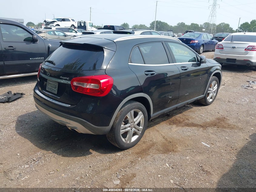 2015 Mercedes-benz Gla-klasse VIN WDCTG4GB1FJ091302 IAAI salvage auction — FRONT END, Clear (Indiana), sold $1,350 on 2026-08-19 (photo 4)