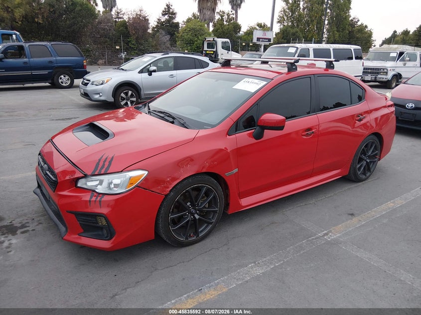2018 Subaru Wrx VIN JF1VA1C64J9818214 IAAI salvage auction — FRONT END, Salvage Title, sold $7,000 on 2026-08-20 (photo 2)
